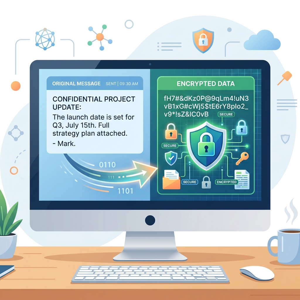 Digital encryption example
